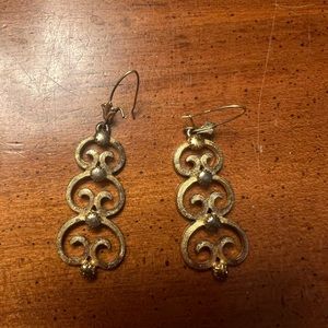 Gold tone earrings